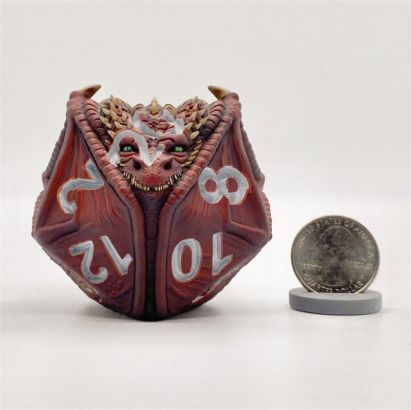 Scaldrus the Red D20 Dragon Dice Miniature Noble Dwarf Exclusive Primed Wholesale