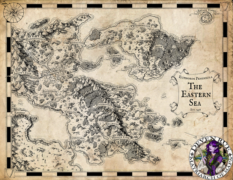 Euphoros Map - Parchment