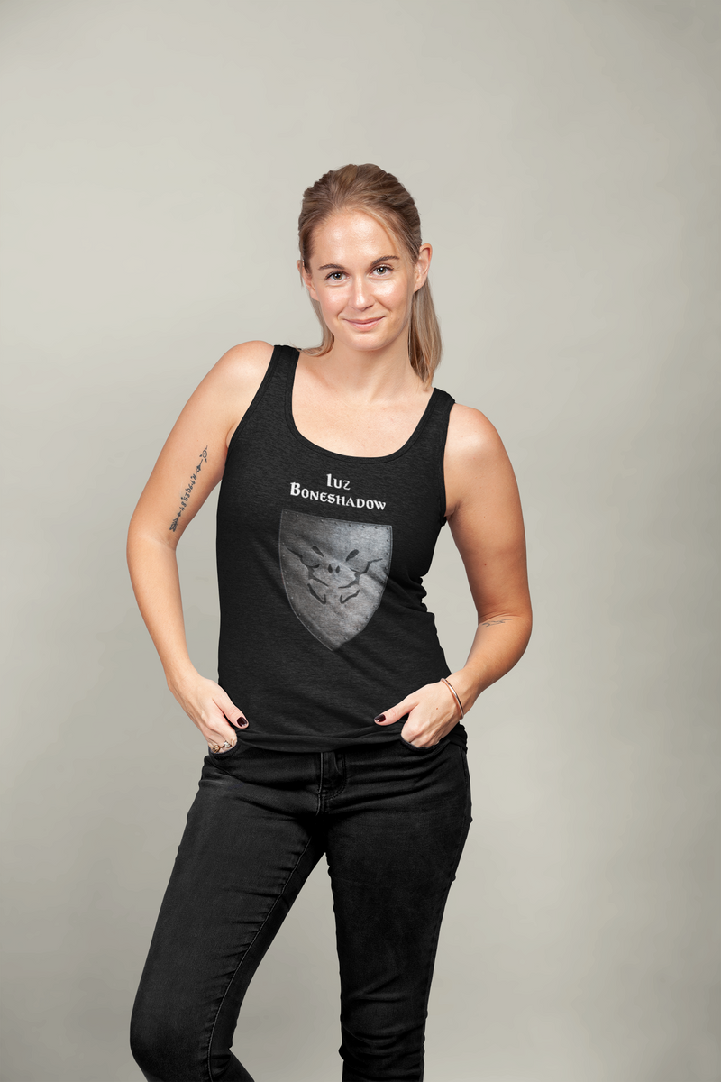 Iuz - Boneshadow Heraldry of Greyhawk Anna Meyer Cartography Cotton T-Shirt