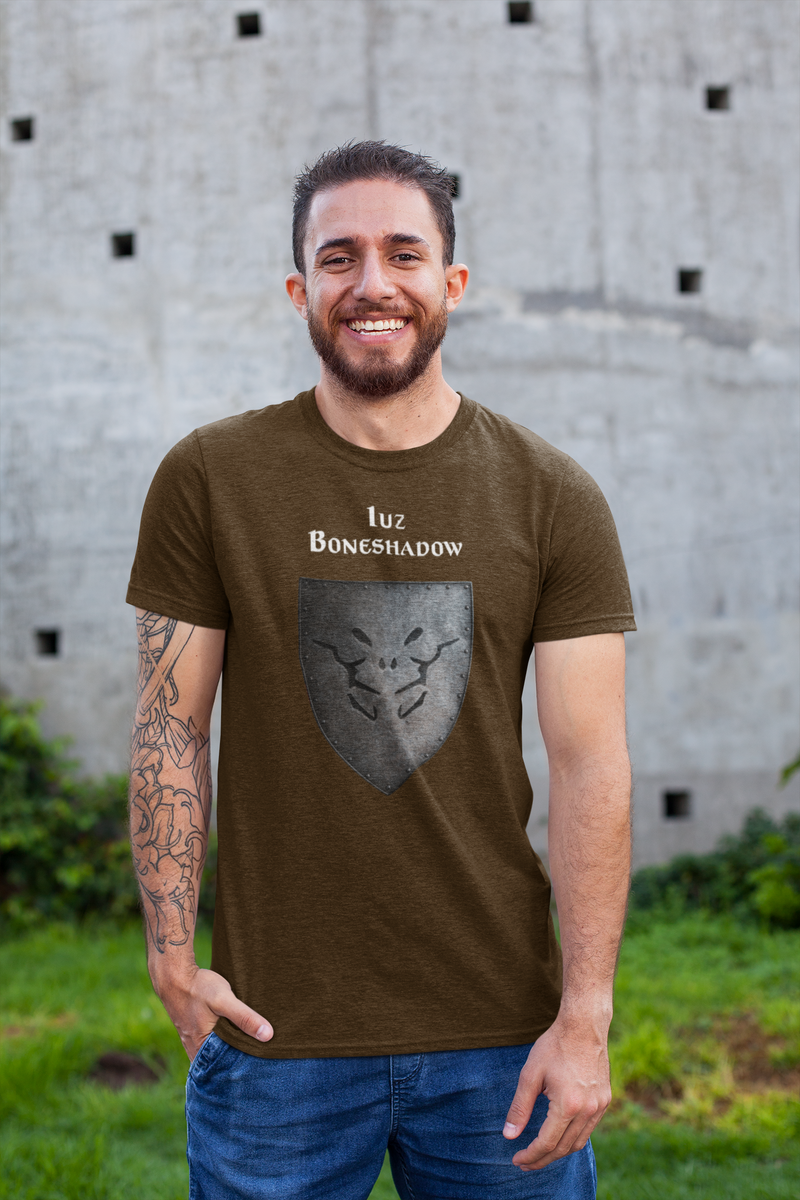 Iuz - Boneshadow Heraldry of Greyhawk Anna Meyer Cartography Cotton T-Shirt