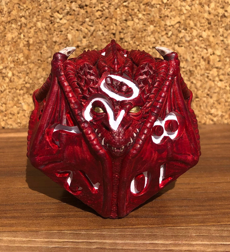 Scaldrus the Red D20 Dragon Dice Miniature Noble Dwarf Exclusive Primed Wholesale