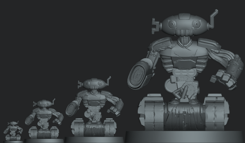 ROBOT COMMANDER Secret Unknown Stuff-Escape from Dulce 3D Printed Miniature