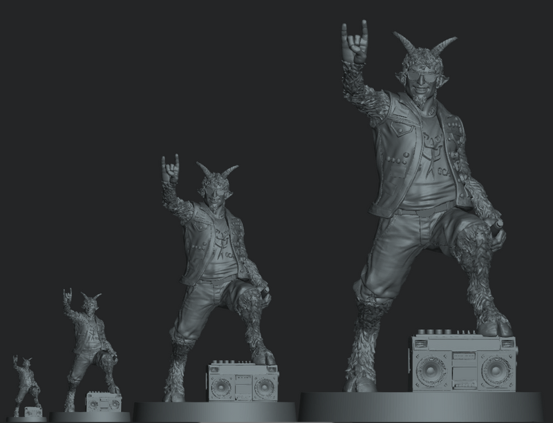 MIKEY THE GOATBOY Secret Unknown Stuff-Escape from Dulce 3D Printed Miniature