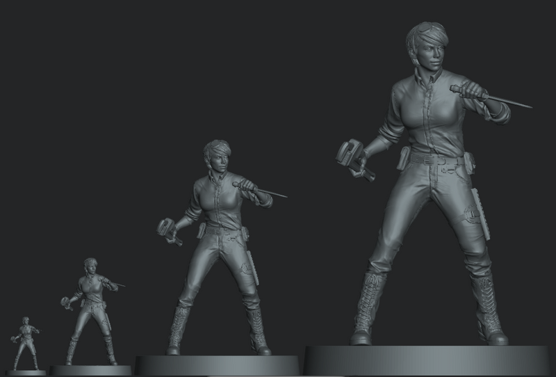 AMELIA EARHART Secret Unknown Stuff-Escape from Dulce 3D Printed Miniature