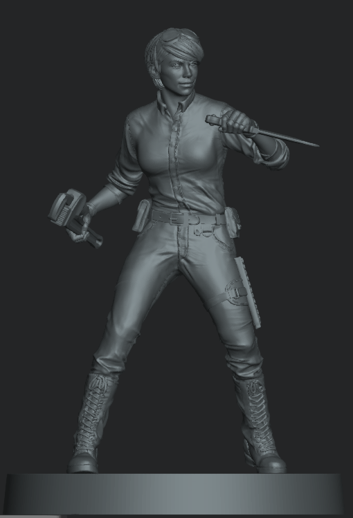 AMELIA EARHART Secret Unknown Stuff-Escape from Dulce 3D Printed Miniature