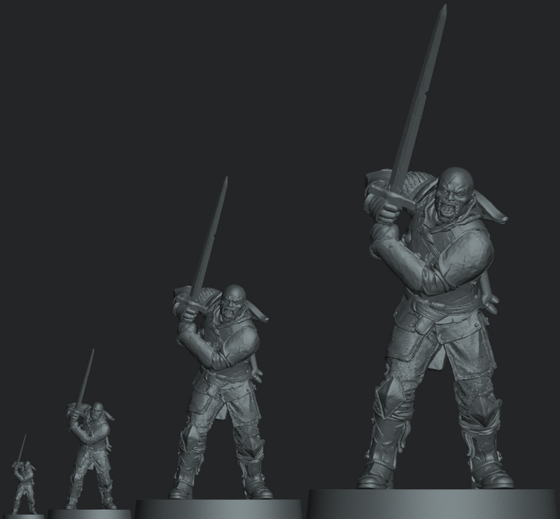 SIR REGINALD the CLEAVER Secret Unknown Stuff-Escape from Dulce 3D Printed Miniature