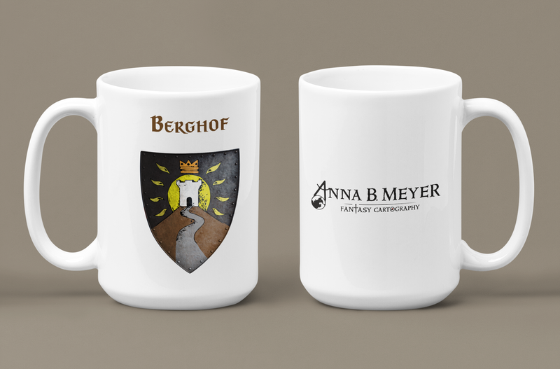 Berghof Heraldry of Greyhawk Anna Meyer Cartography Coffee Mug 11oz/15oz