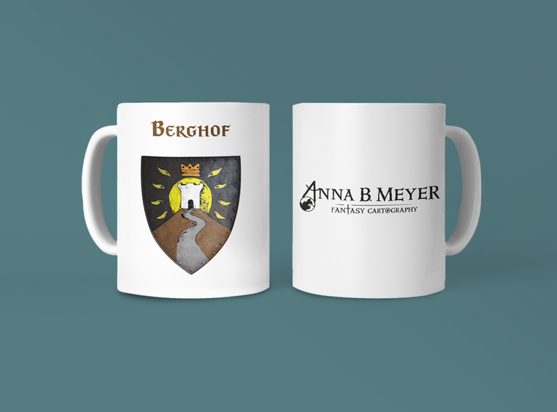 Berghof Heraldry of Greyhawk Anna Meyer Cartography Coffee Mug 11oz/15oz