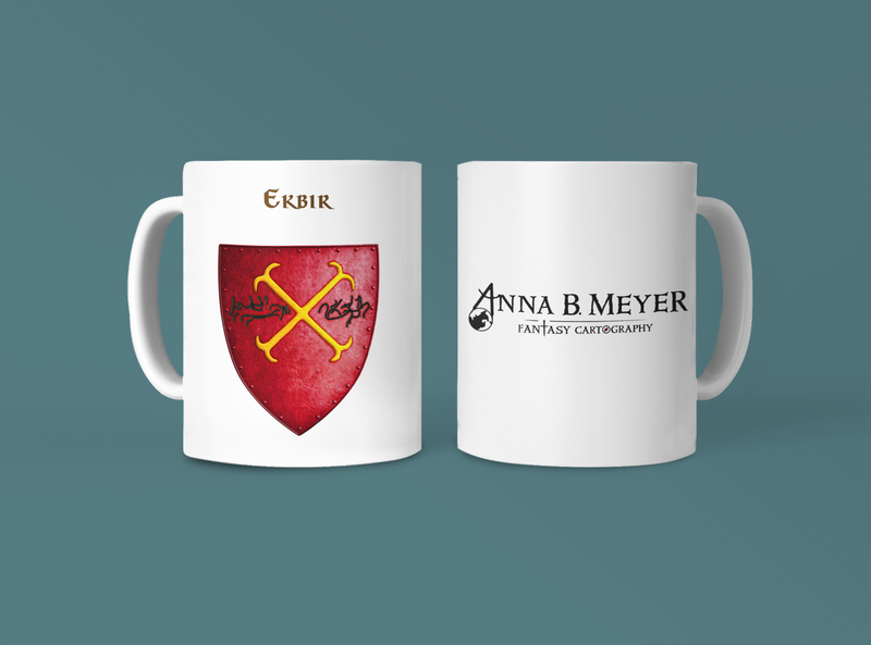 Ekbir Heraldry of Greyhawk Anna Meyer Cartography Coffee Mug 11oz/15oz