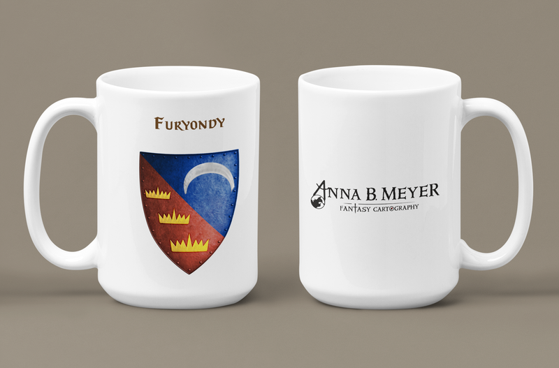 Furyondy Heraldry of Greyhawk Anna Meyer Cartography Coffee Mug 11oz/15oz