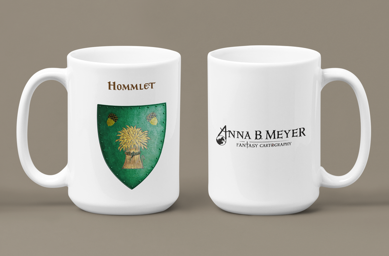 Hommlet Heraldry of Greyhawk Anna Meyer Cartography Coffee Mug 11oz/15oz