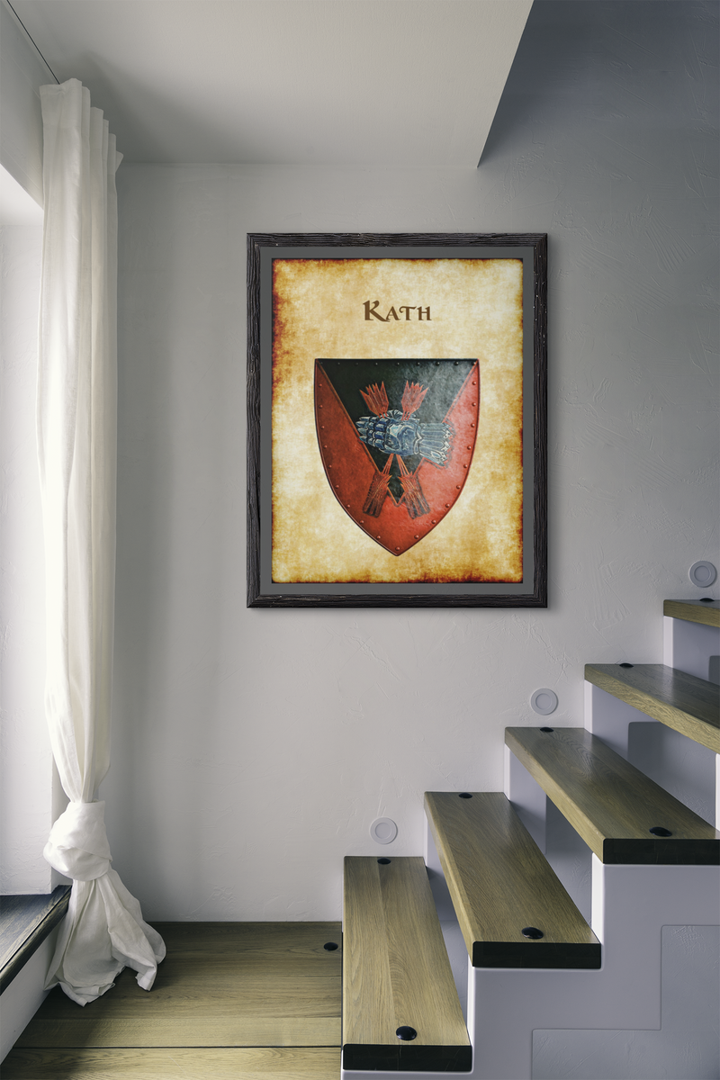 Kath Heraldry of Greyhawk Anna Meyer Cartography Canvas Art Print