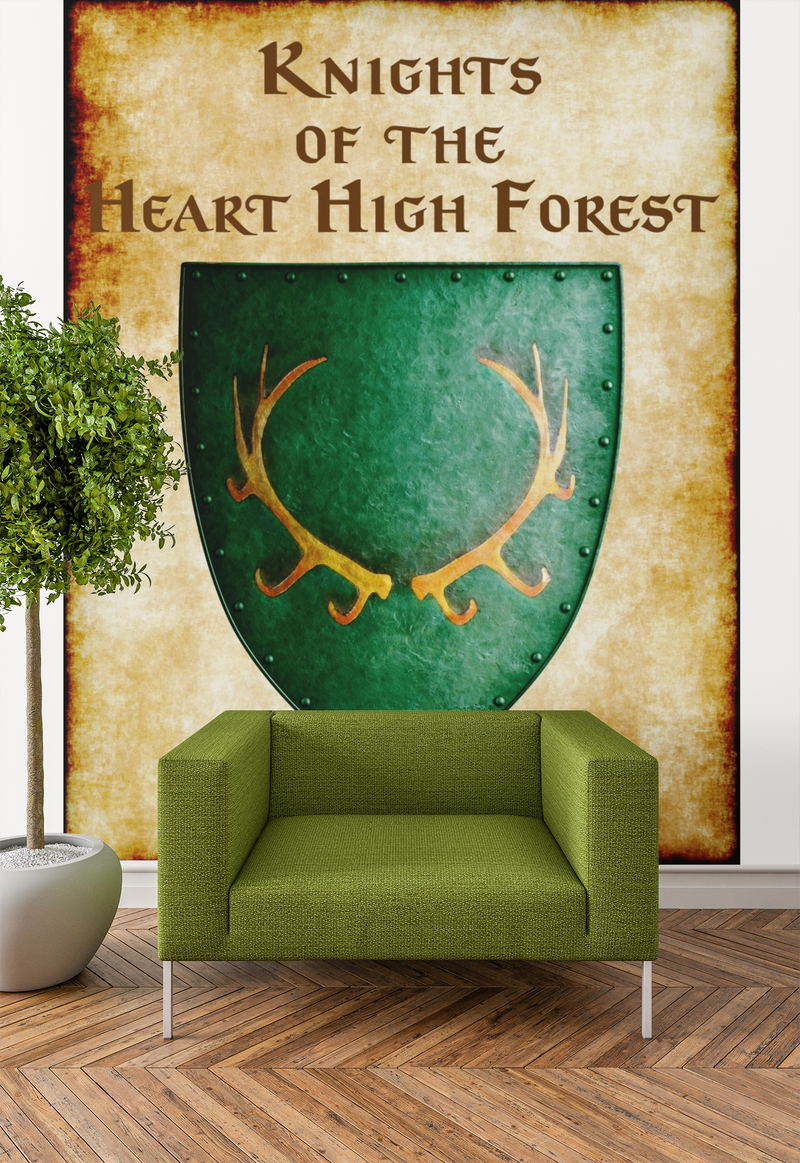 Knights of the Heart High Forest Heraldry of Greyhawk Anna Meyer Cartography Canvas Art Print