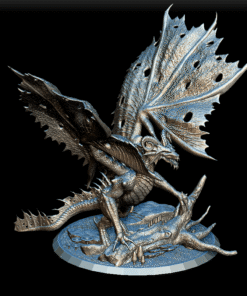 09 Fulnor Champion Of The Green Dragon Full Body - Monstrous Menagerie 3D Printed Miniature Wholesale
