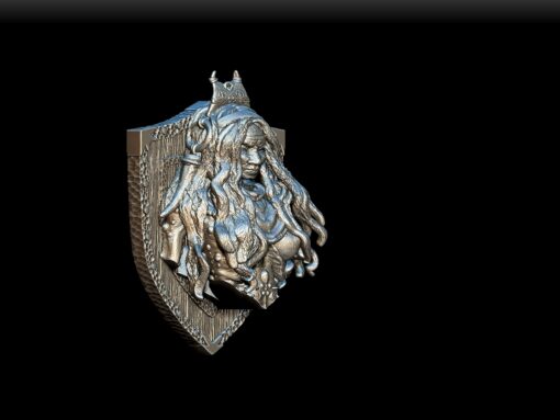 90 Sea Hag Trophy Bust angled view – Monstrous Menagerie Collectible Miniature