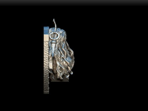 90 Sea Hag Trophy Bust right profile – Monstrous Menagerie Collectible Miniature