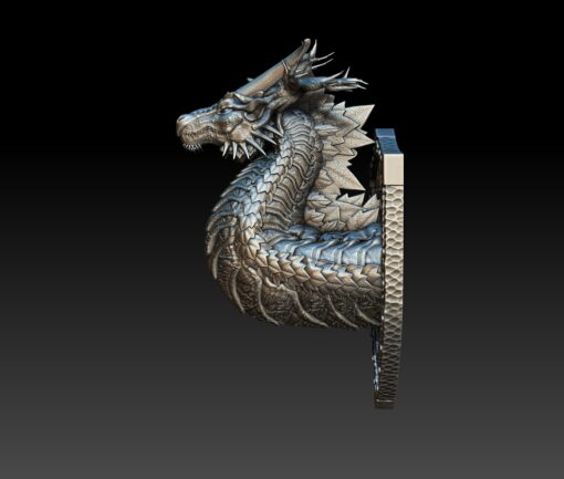 01 Hestial The Autumn Forest Dragon Bust - Monstrous Menagerie 3D Printed Dragon Miniature - Image 3