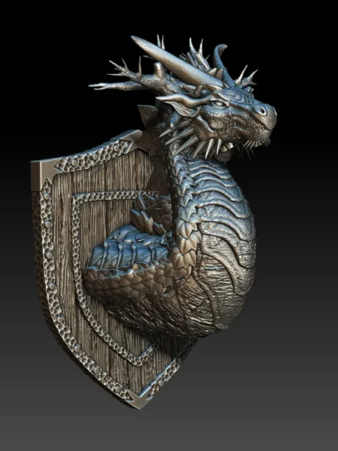 Angle view emphasizing the Autumn Forest Dragon’s predatory expression and plated anatomy