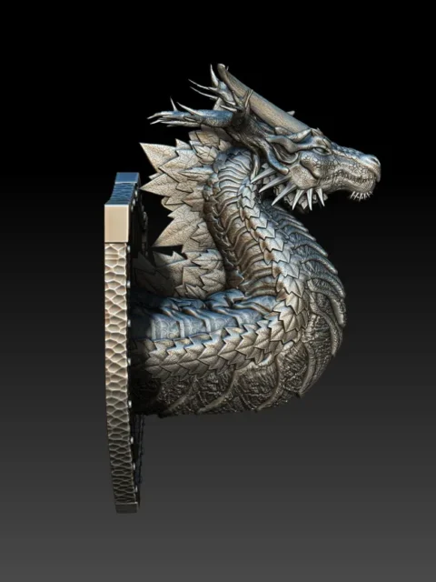 Right profile view showing Hestial’s sweeping horns, jawline, and segmented neck scales