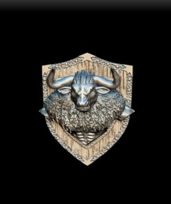 70 Minotaur Trophy Bust – Monstrous Menagerie Front View showing horns and snarling expression