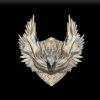 71 Phoenix Trophy Bust – Monstrous Menagerie Front View showing fiery plumage and regal pose
