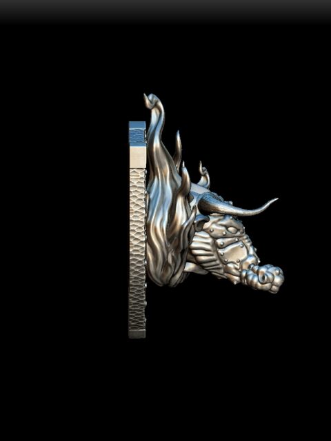 Right Profile of Gorgon Trophy Bust