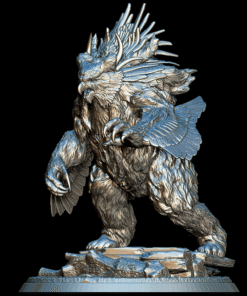 Owlbear full-body miniature complete predator detail