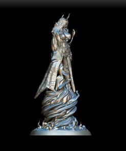 Efreeti miniature right profile, elemental detail