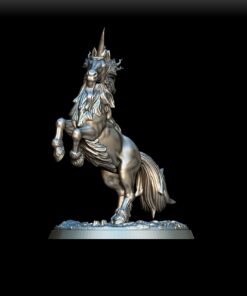 Nightshade Unicorn full-body angled view with flowing mane