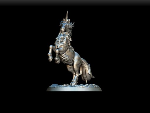 Nightshade Unicorn full-body angled view with flowing mane