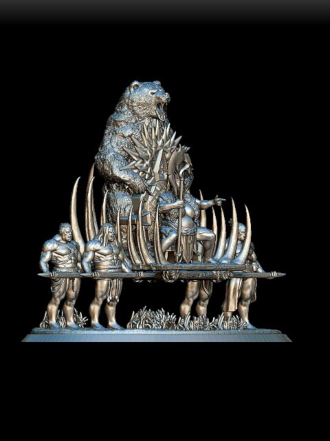 Gruulga Bloodwomb full-body angled view with hunched stance