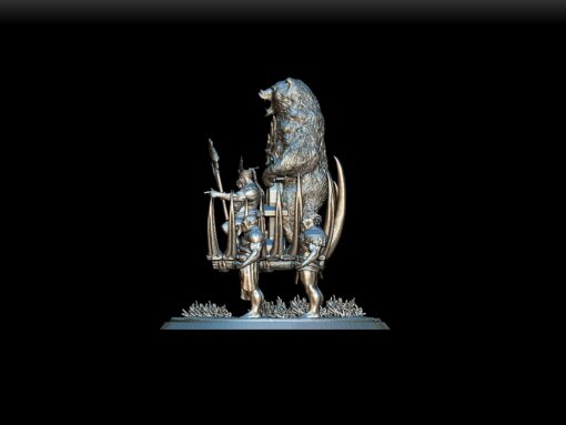 Gruulga Bloodwomb miniature left profile, tusks and scars