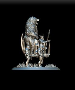 Gruulga Bloodwomb miniature right profile, clawed hands