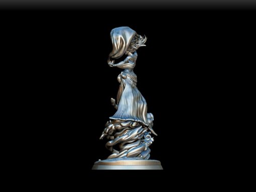 Djinn miniature left profile, elegant silhouette