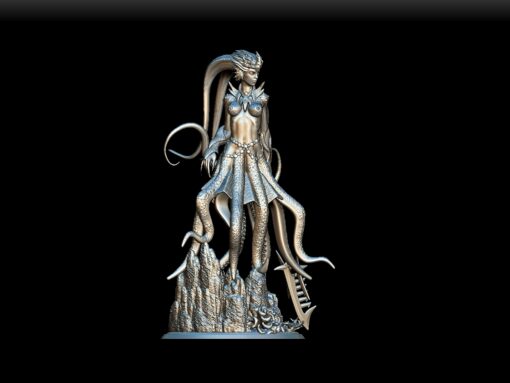 Krakena full-body angled view with tentacles unfurled