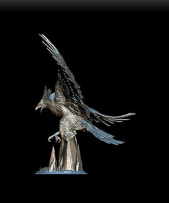 Roc miniature left profile, wingspan and hooked beak