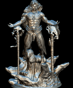 Marid full-body miniature complete aquatic detail