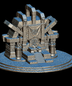 Azer King Pyronis Flameborn full-body miniature complete sovereign detail