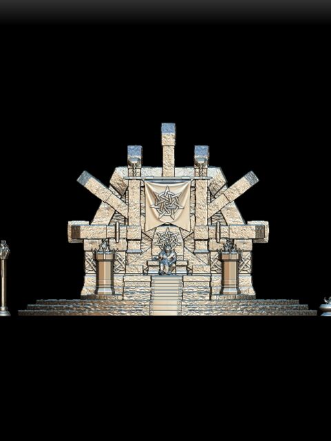 81 Azer King Pyronis Flameborn Full-Body Miniature – Monstrous Menagerie