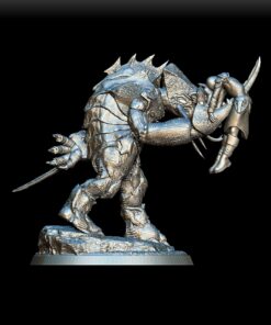 Umber Hulk miniature right profile, ridged body