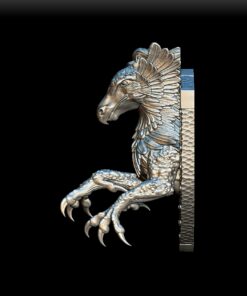 84 Hippogriff Trophy Bust left profile – fantasy collectible sculpture