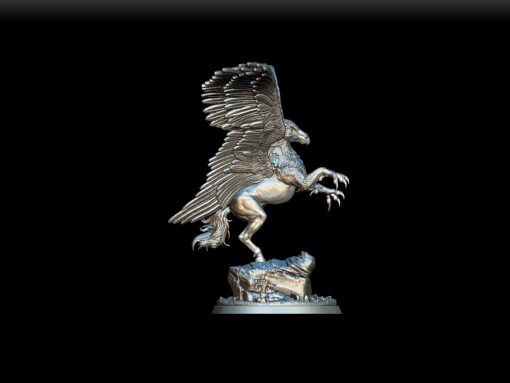 84 Hippogriff Full-Body Miniature right profile – collectible fantasy figure