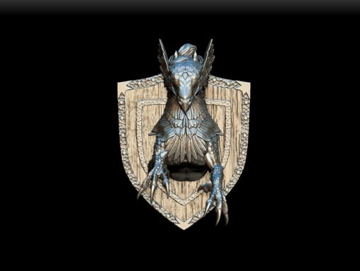 84 Hippogriff Trophy Bust front view – Monstrous Menagerie Collectible Miniature