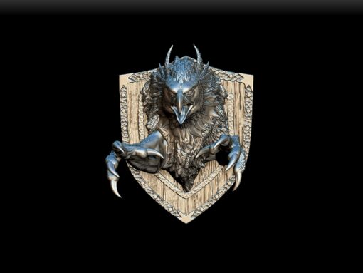 85 Griffon Trophy Bust front view – Monstrous Menagerie Collectible Miniature