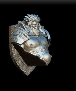 86 Dao Trophy Bust angled view – elemental bust sculpture