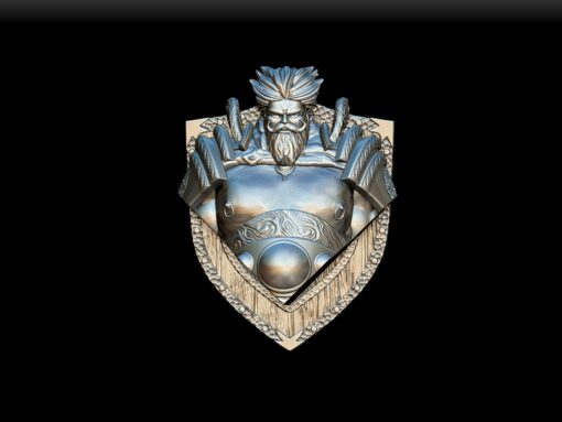 86 Dao Trophy Bust front view – Monstrous Menagerie Collectible Miniature