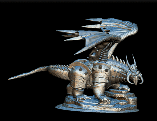 87 Chardalyn Dragon Full-Body front view – Monstrous Menagerie Collectible Miniature