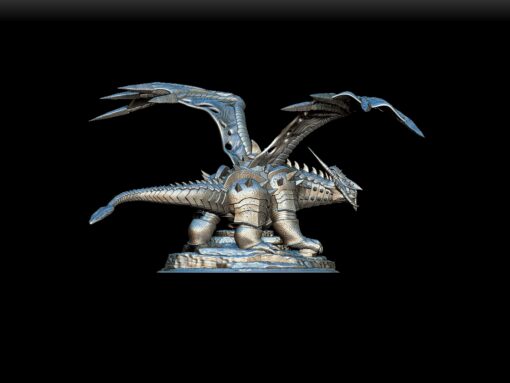87 Chardalyn Dragon Full-Body right profile – collectible dragon sculpture