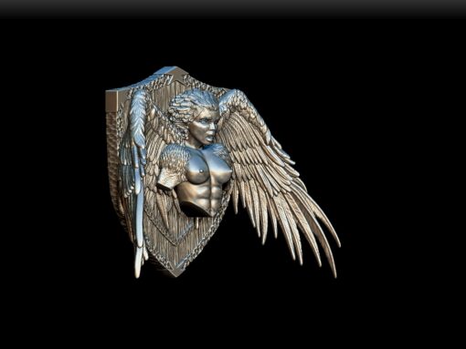 89 Harpy Trophy Bust angled view – Monstrous Menagerie Collectible Miniature