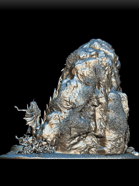 90 Sea Hag Full-Body left profile – Monstrous Menagerie Collectible Miniature